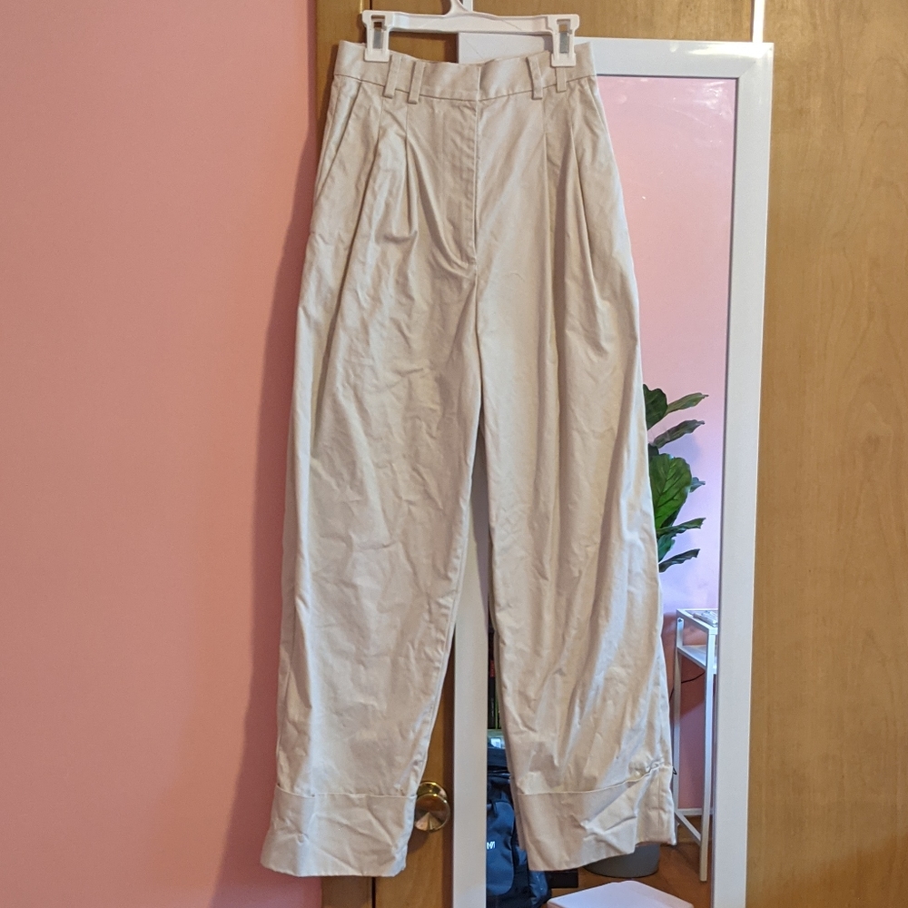 & Other Stories Relaxed HighWaisted Cotton Trouser
